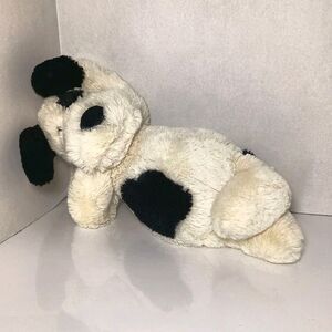 Jellycat Plush 12" Bashful Black and Cream White Puppy Stuffed Animal